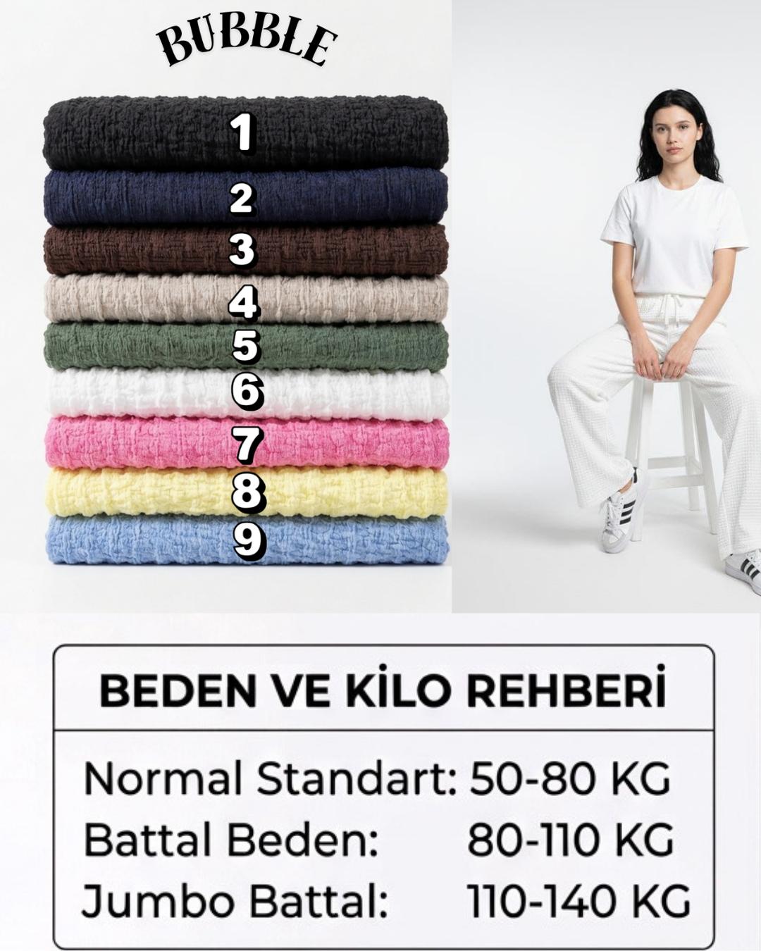 ULTRA ESNEK BUBBLE KUMAŞ YAZLIK PANTOLON
